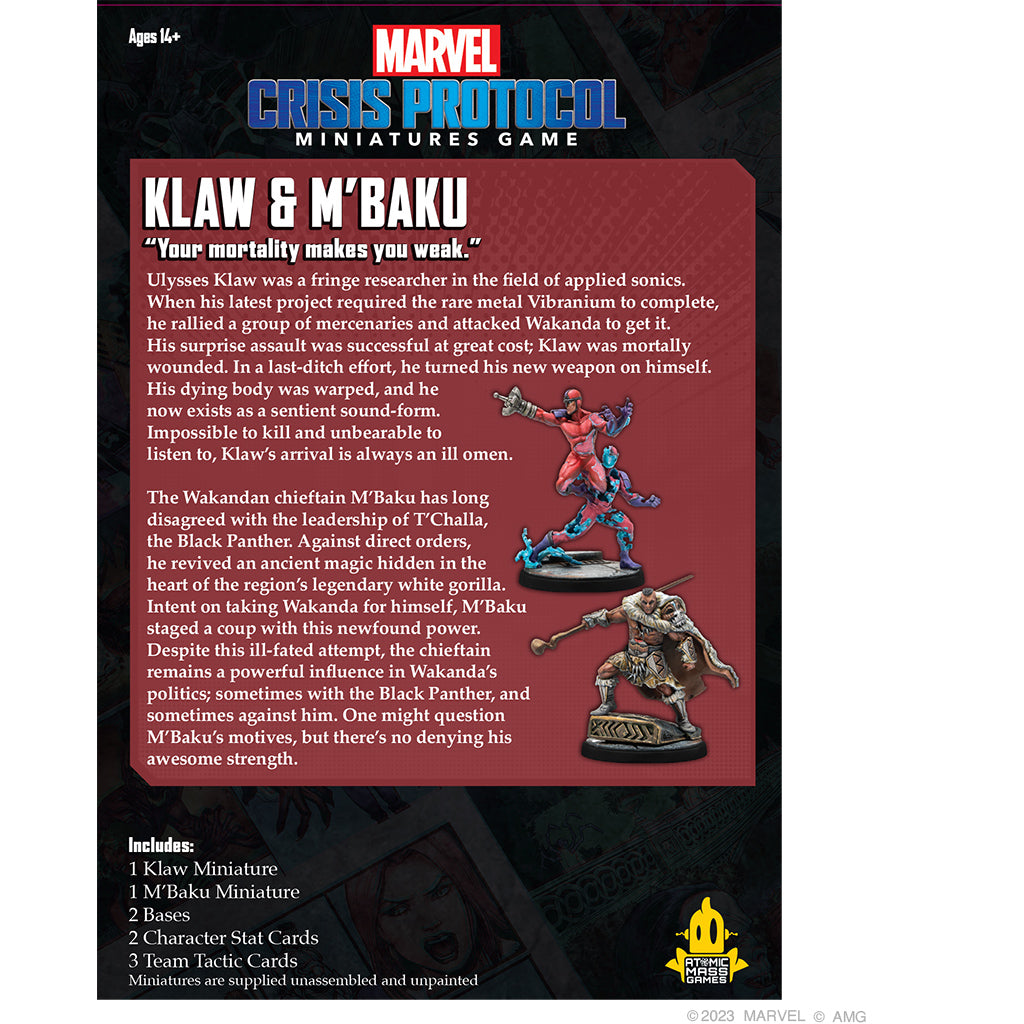 Marvel Crisis Protocol - Klaw & M'Baku back