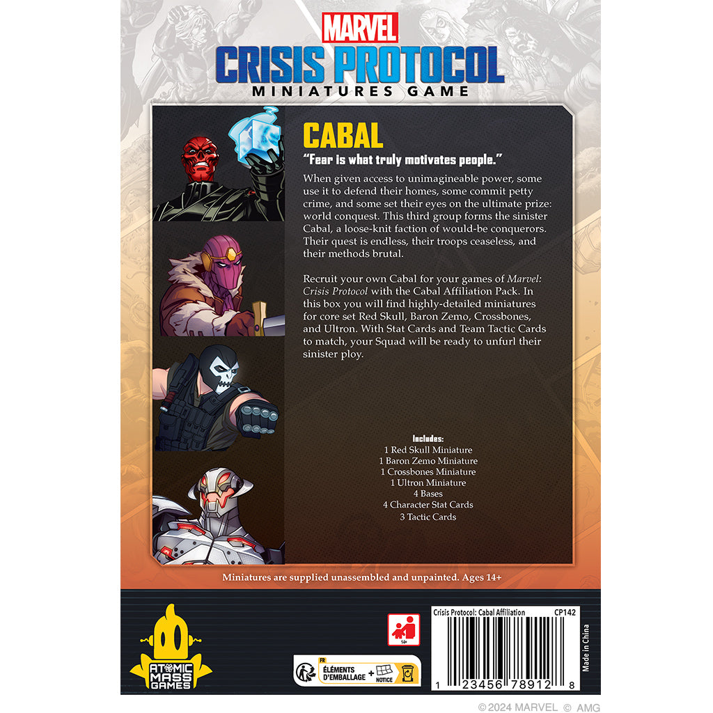 Marvel Crisis Protocol - Cabal Affiliation Pack back