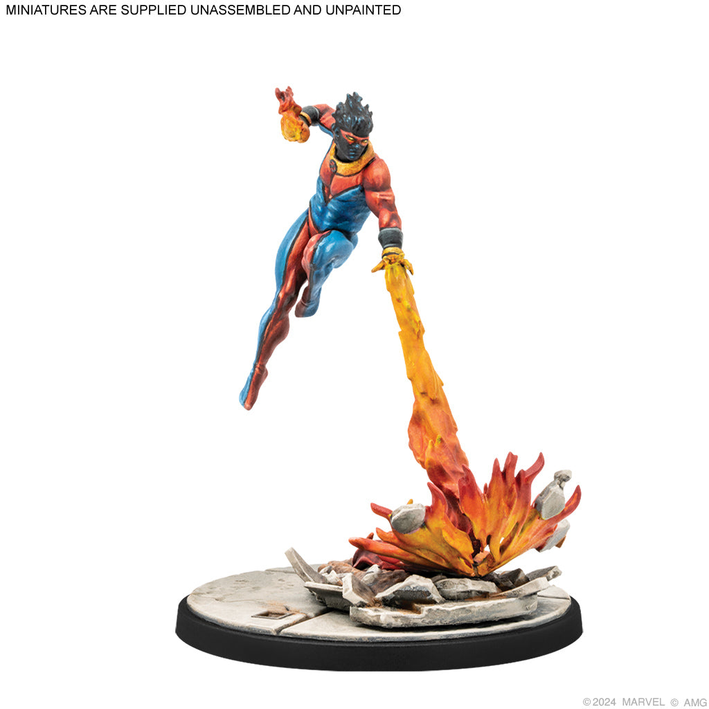 Marvel Crisis Protocol - Sunspot & Warlock sunspot painted example