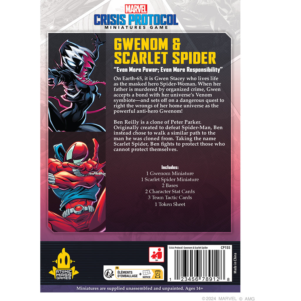 Marvel Crisis Protocol - Gwenom & Scarlet Spider back