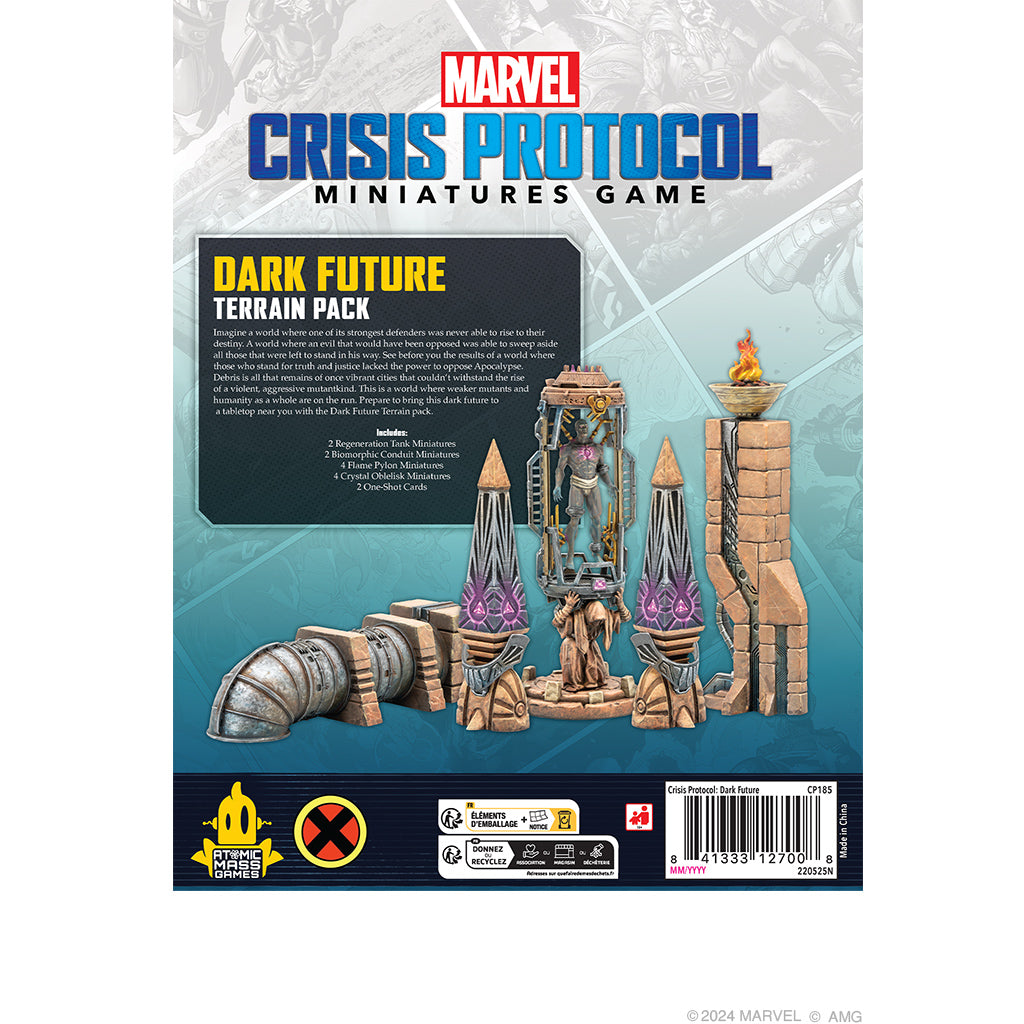 Marvel Crisis Protocol - Dark Future Terrain Pack back