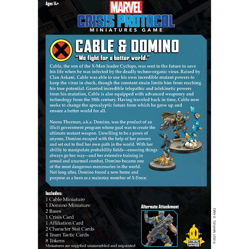 Marvel Crisis Protocol - Domino & Cable back