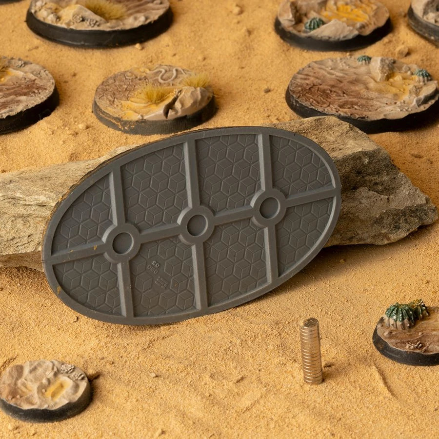 GamersGrass: Battle Ready Bases - Deserts of Maahl Oval 90mm (x2)