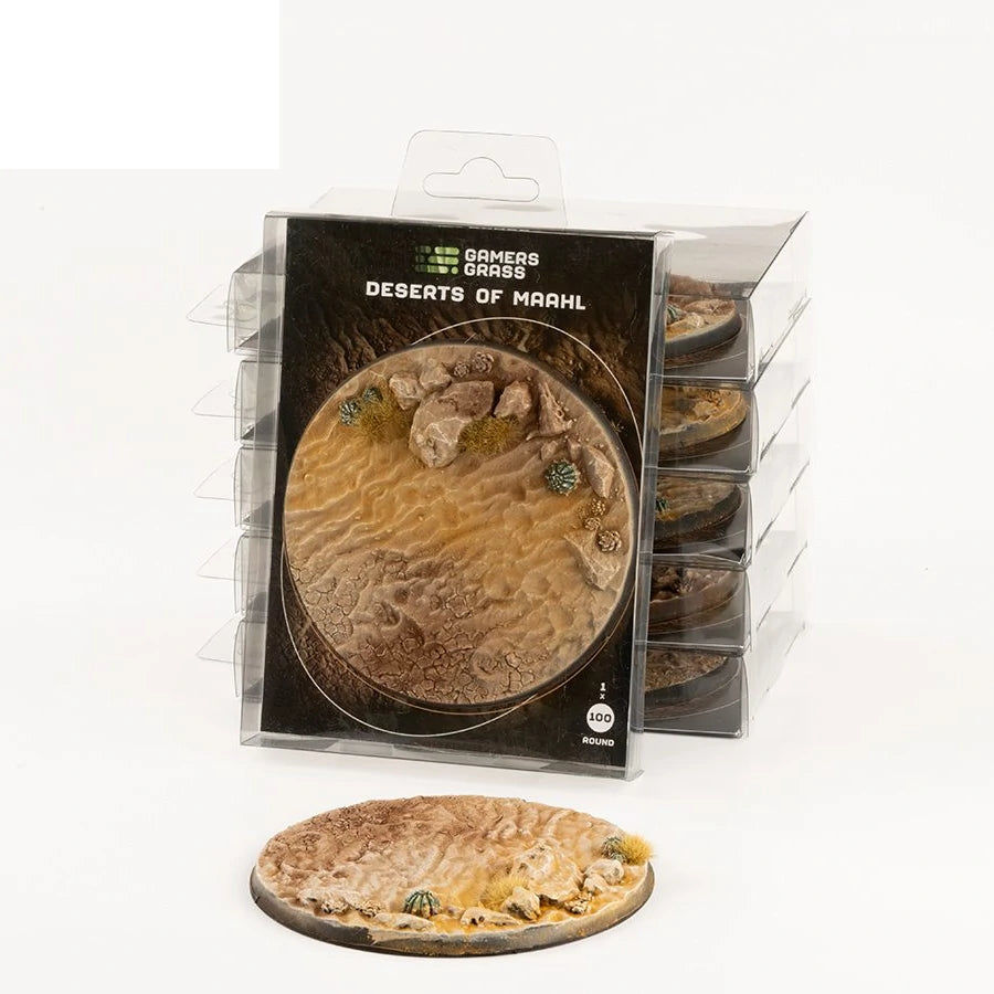 GamersGrass: Battle Ready Bases - Deserts of Maahl Round 100mm (x1)