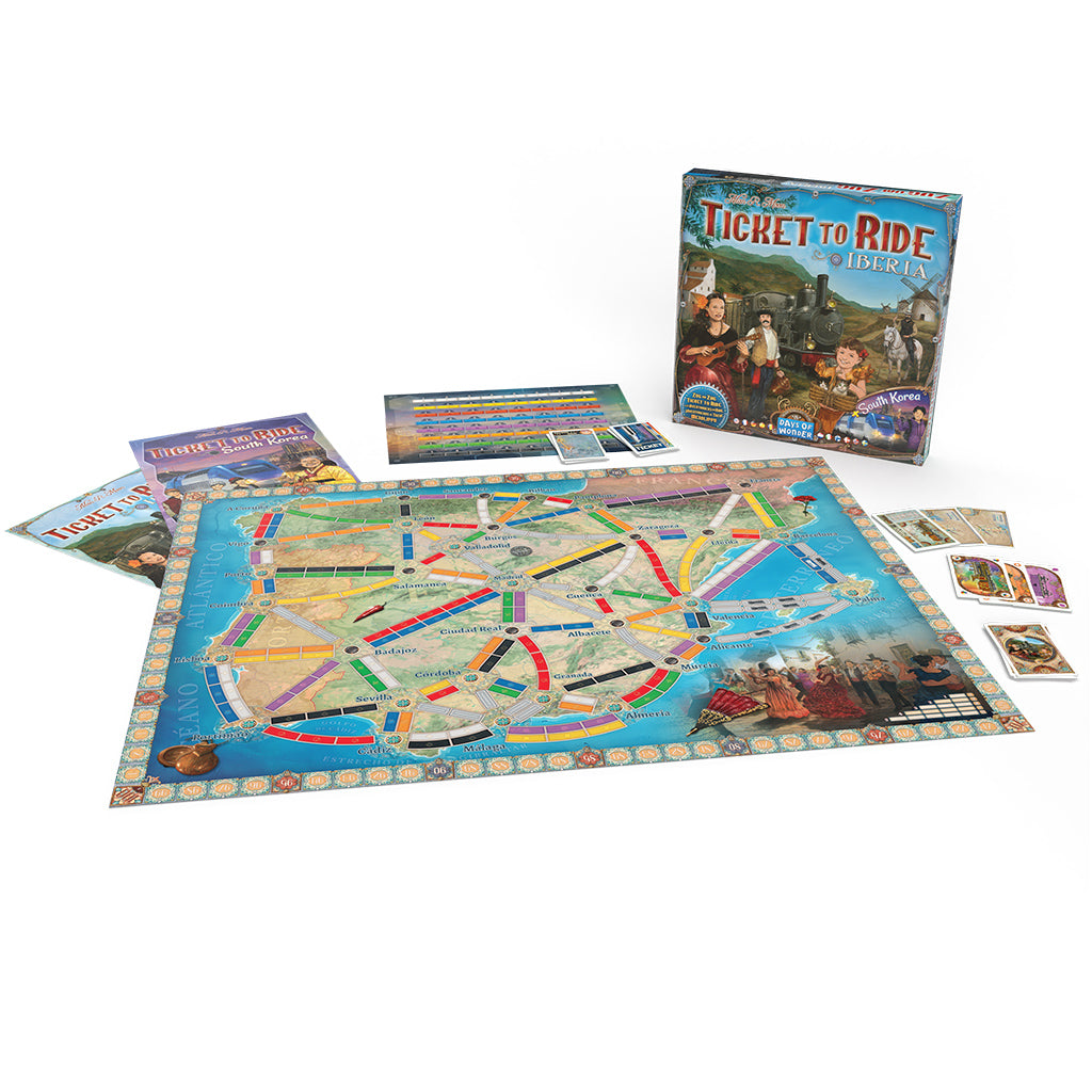 Ticket to Ride: Iberia & South Korea content