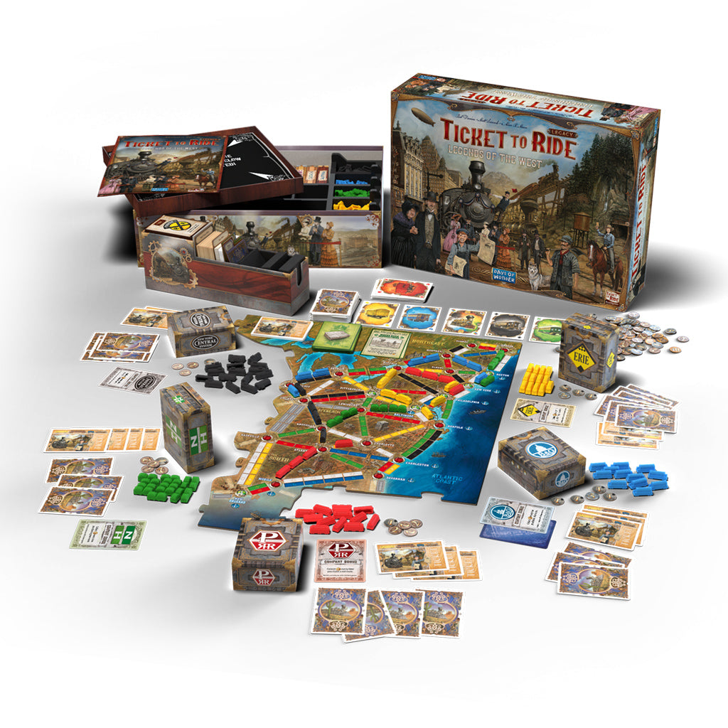 Ticket to Ride Legacy: Legends of the West content