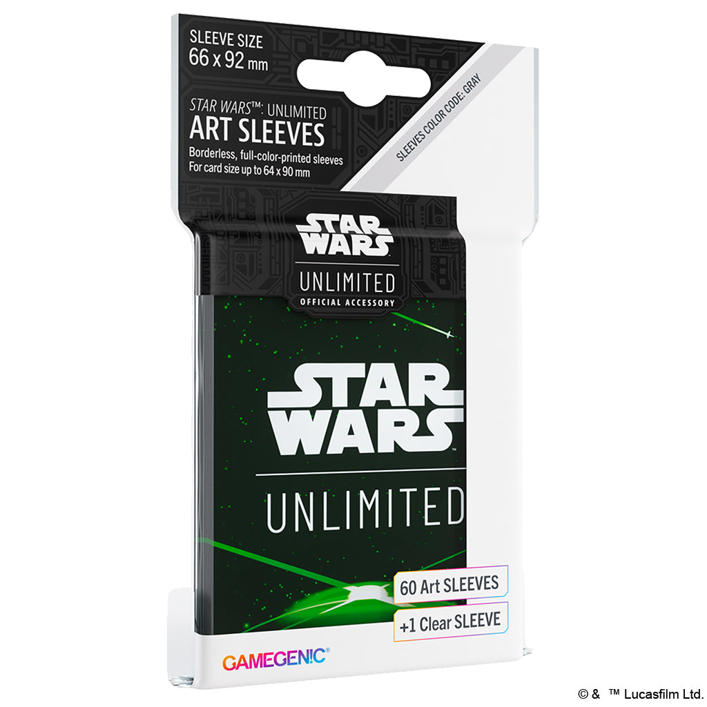 GameGenic: Star Wars Unlimited Art Sleeves - Card Back Green