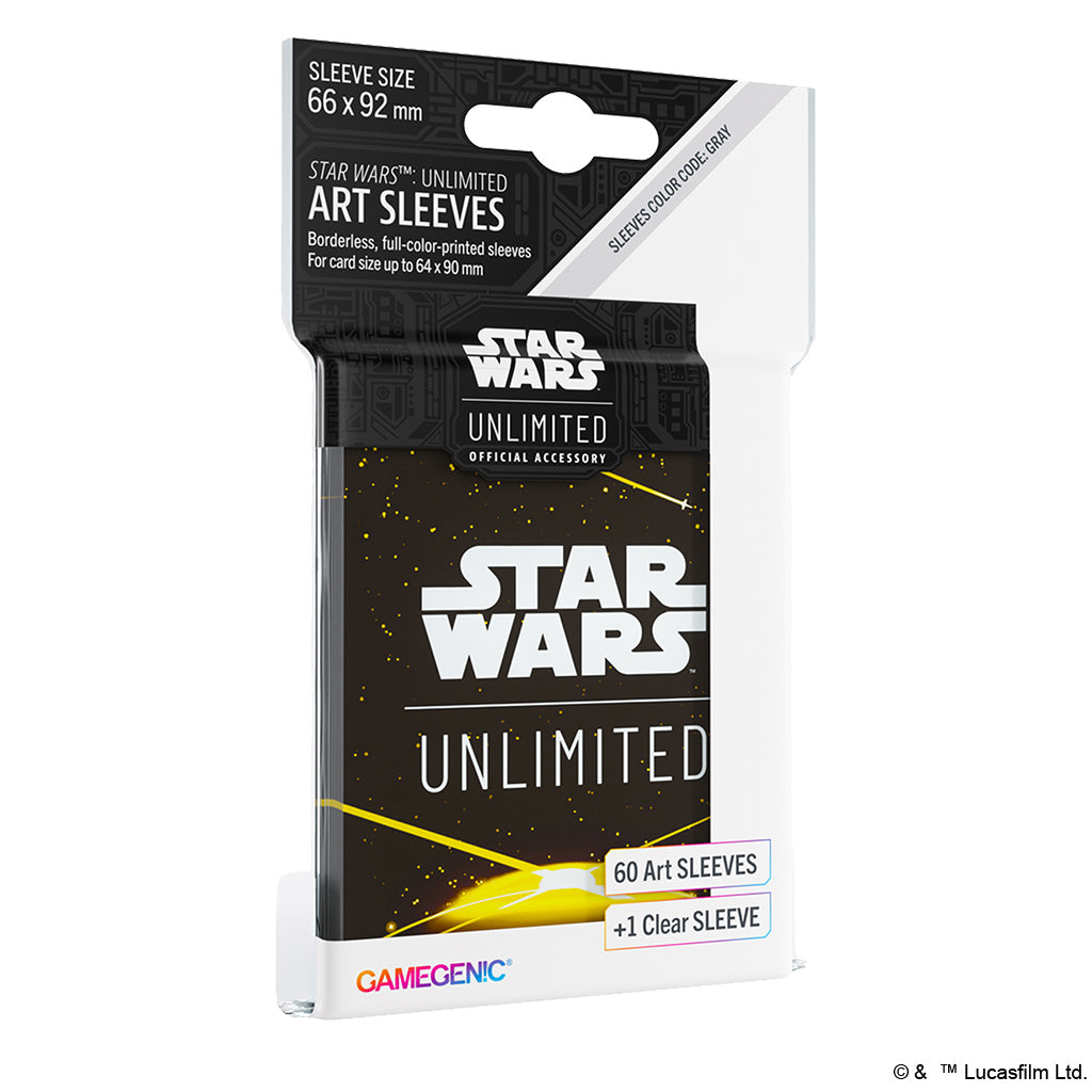 GameGenic: Star Wars Unlimited Art Sleeves - Card Back Yellow