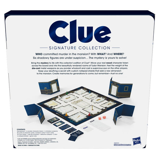 Clue Signature Collection back