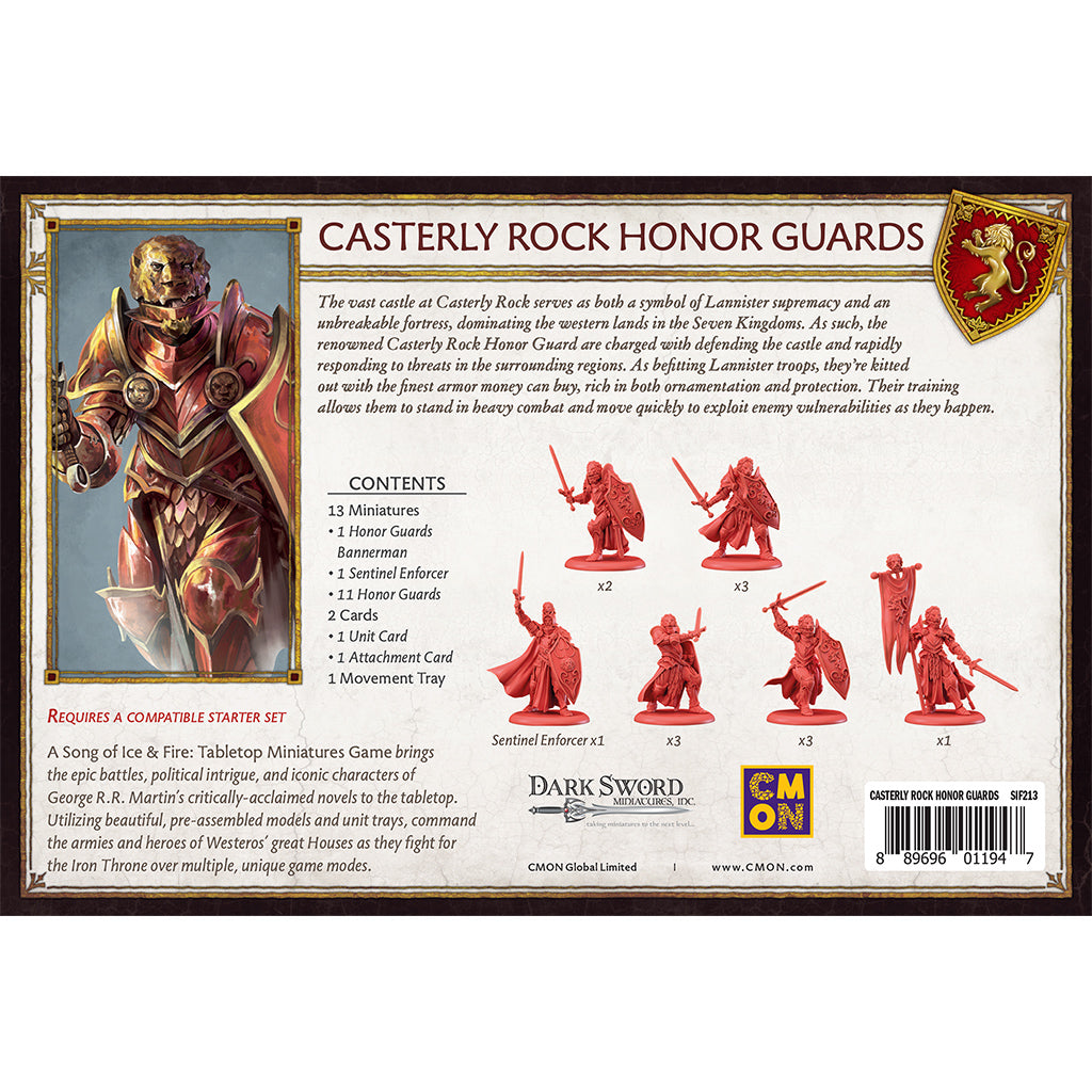 A Song of Ice & Fire: Casterly Rock Honor Guards back