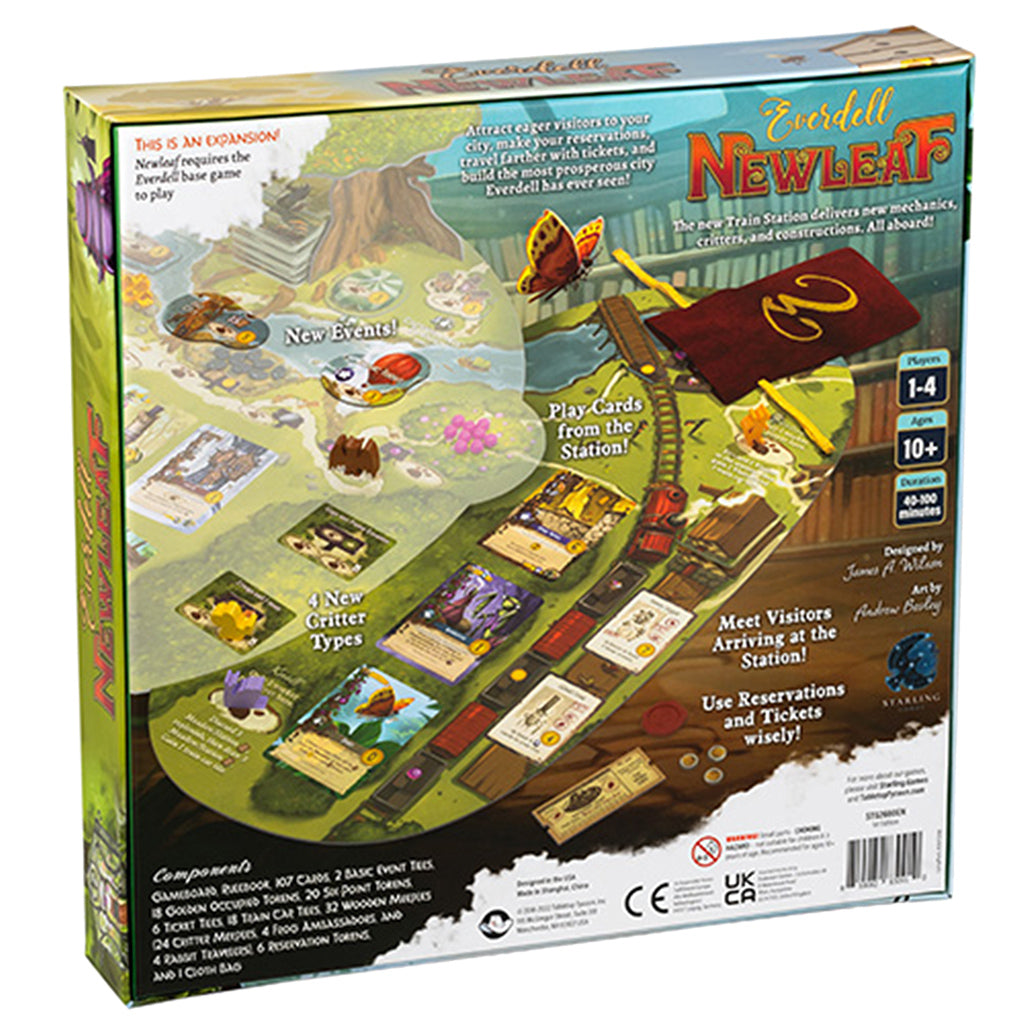 Everdell: Newleaf back of the box