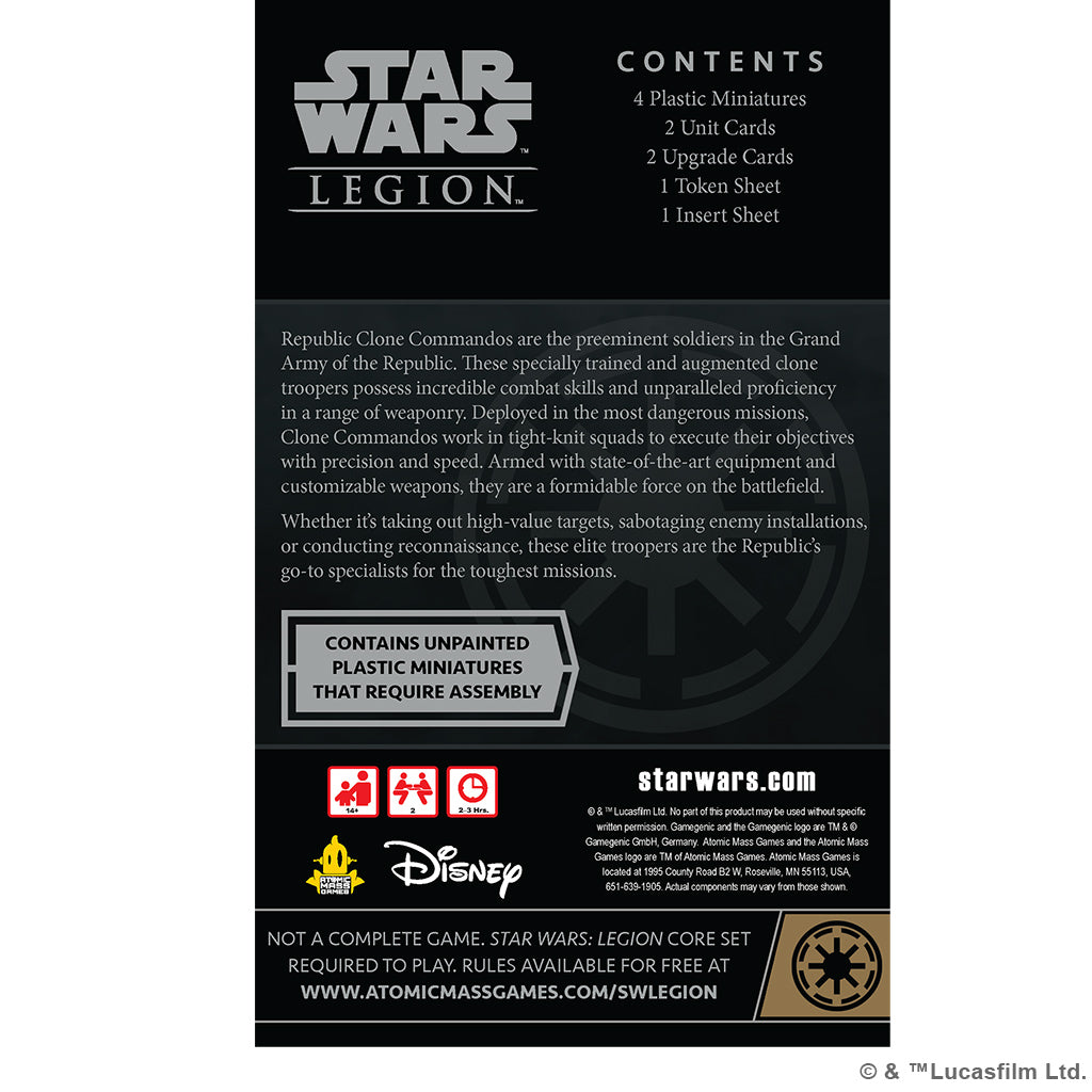 Star Wars Legion - Republic Clone Commandos back