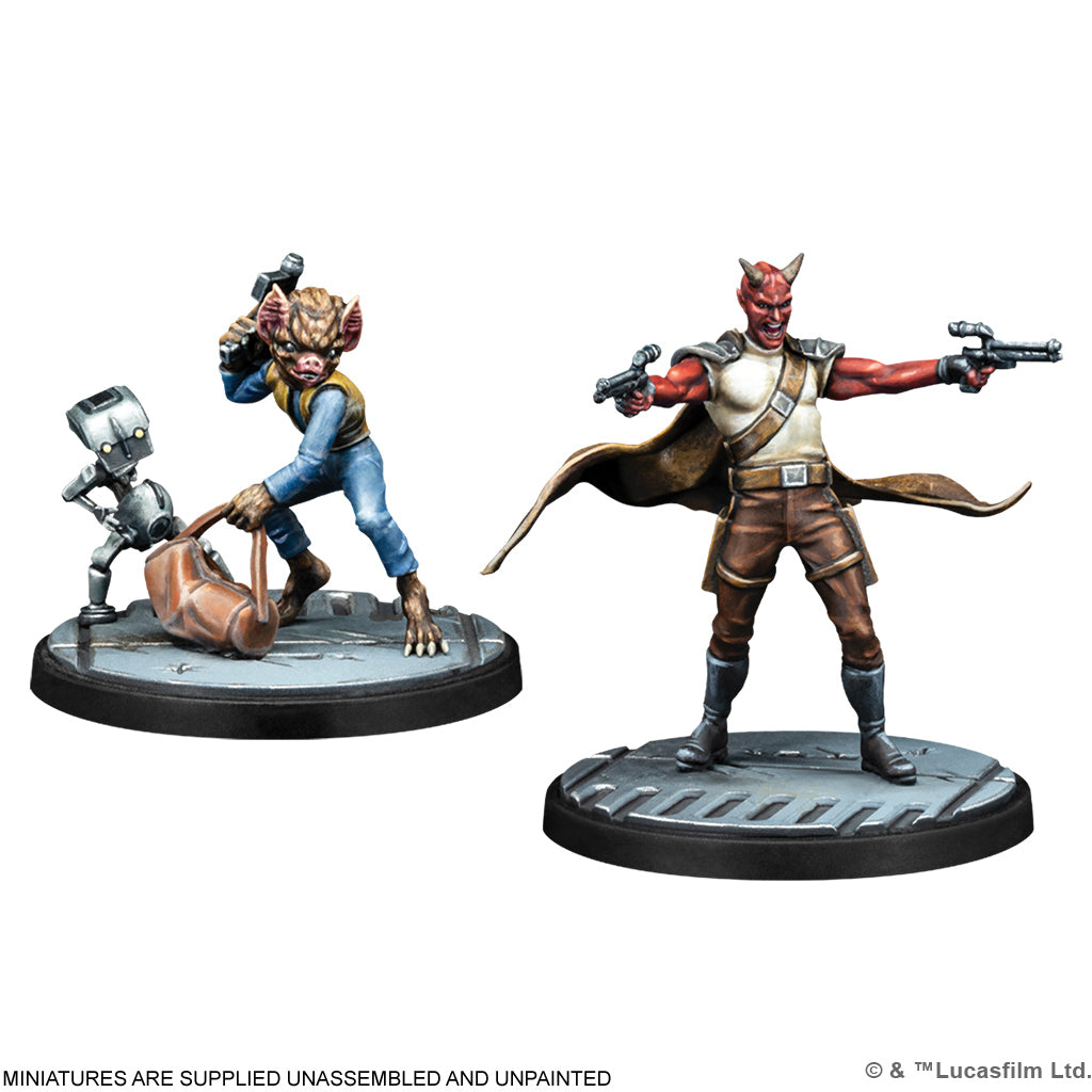 Star Wars Shatterpoint: Fistful of Credits - Cad Bane Squad Pack figures