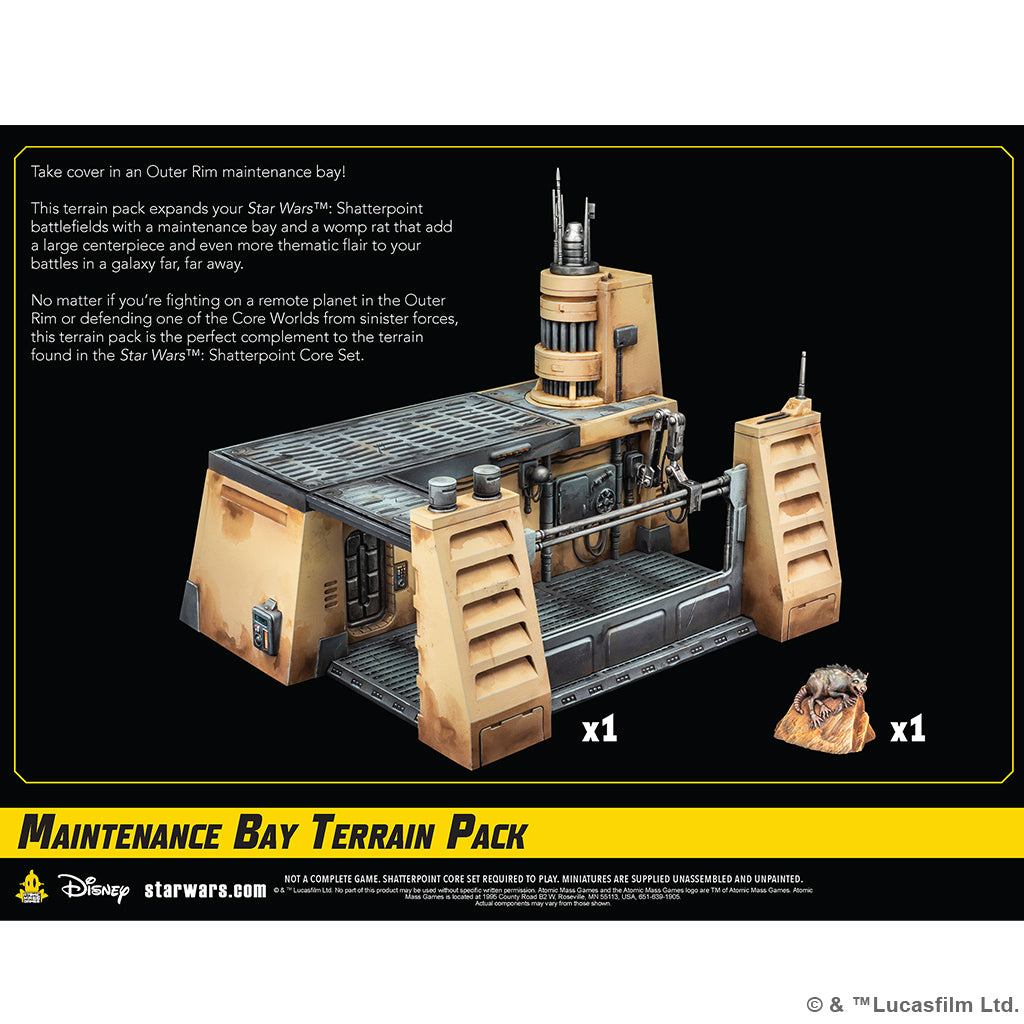 Star Wars Shatterpoint: Maintenance Bay Terrain Pack back