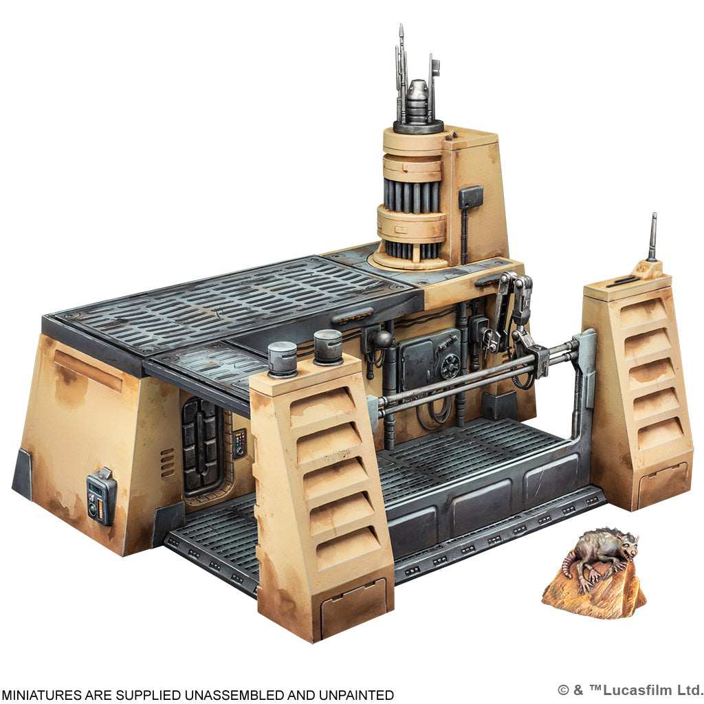 Star Wars Shatterpoint: Maintenance Bay Terrain Pack painted