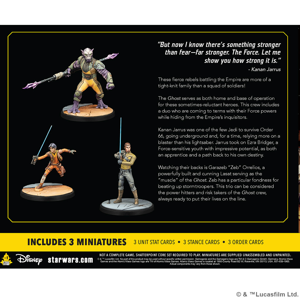 Star Wars Shatterpoint: Stronger Than Fear Squad Pack back