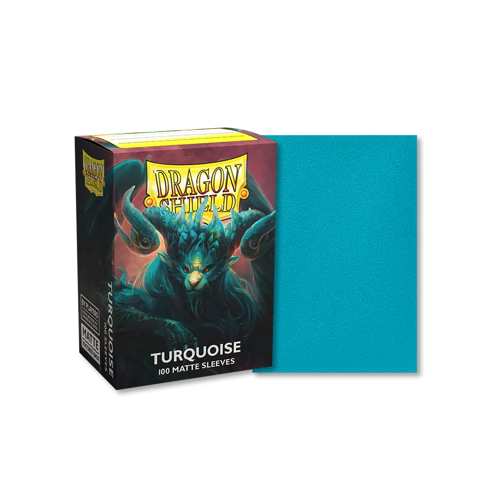 Dragon Shield: Matte Sleeves - Matte Turquoise (100ct)