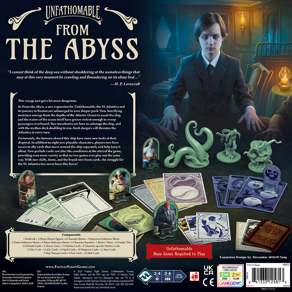 Unfathomable: From the Abyss Expansion back of hte box