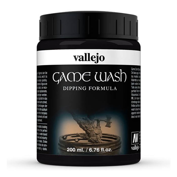 Vallejo Game Color Wash - Black (200ml)