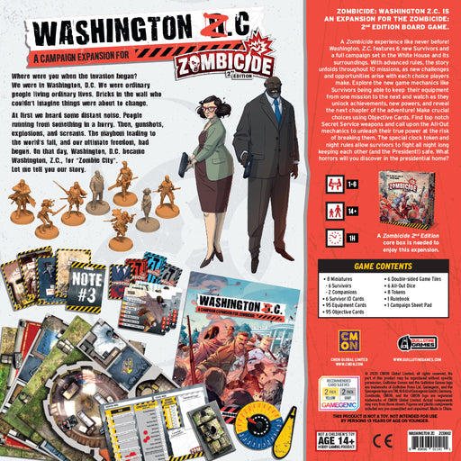 Zombicide 2nd Edition: Washington Z.C. back