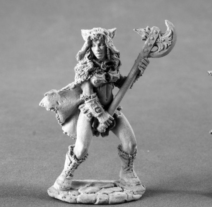 Reaper 04008: Kyrie, Female Barbarian Dark Heaven Legends Metal Miniature