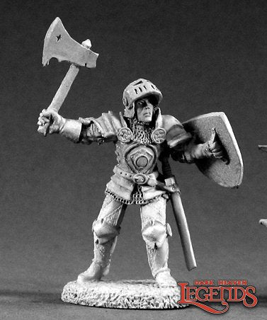 Reaper 02033: Sir Falkirk Nobleheart, Dark Heaven Legends Metal Miniature front