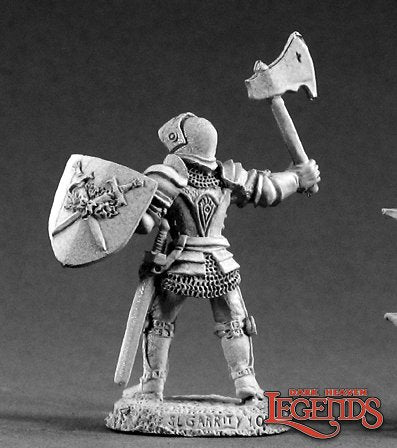 Reaper 02033: Sir Falkirk Nobleheart, Dark Heaven Legends Metal Miniature back