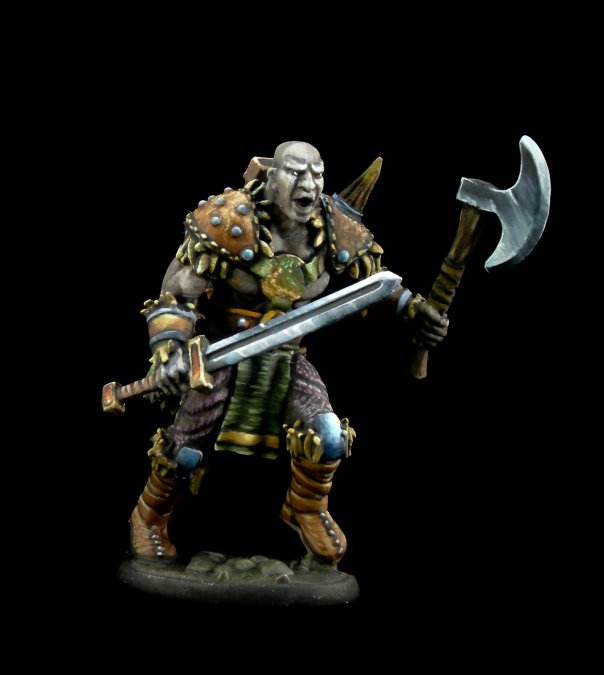 Reaper 04011: Maskarr Stoneskin, Half-Giant Warrior Dark Heaven Legends Metal Miniature