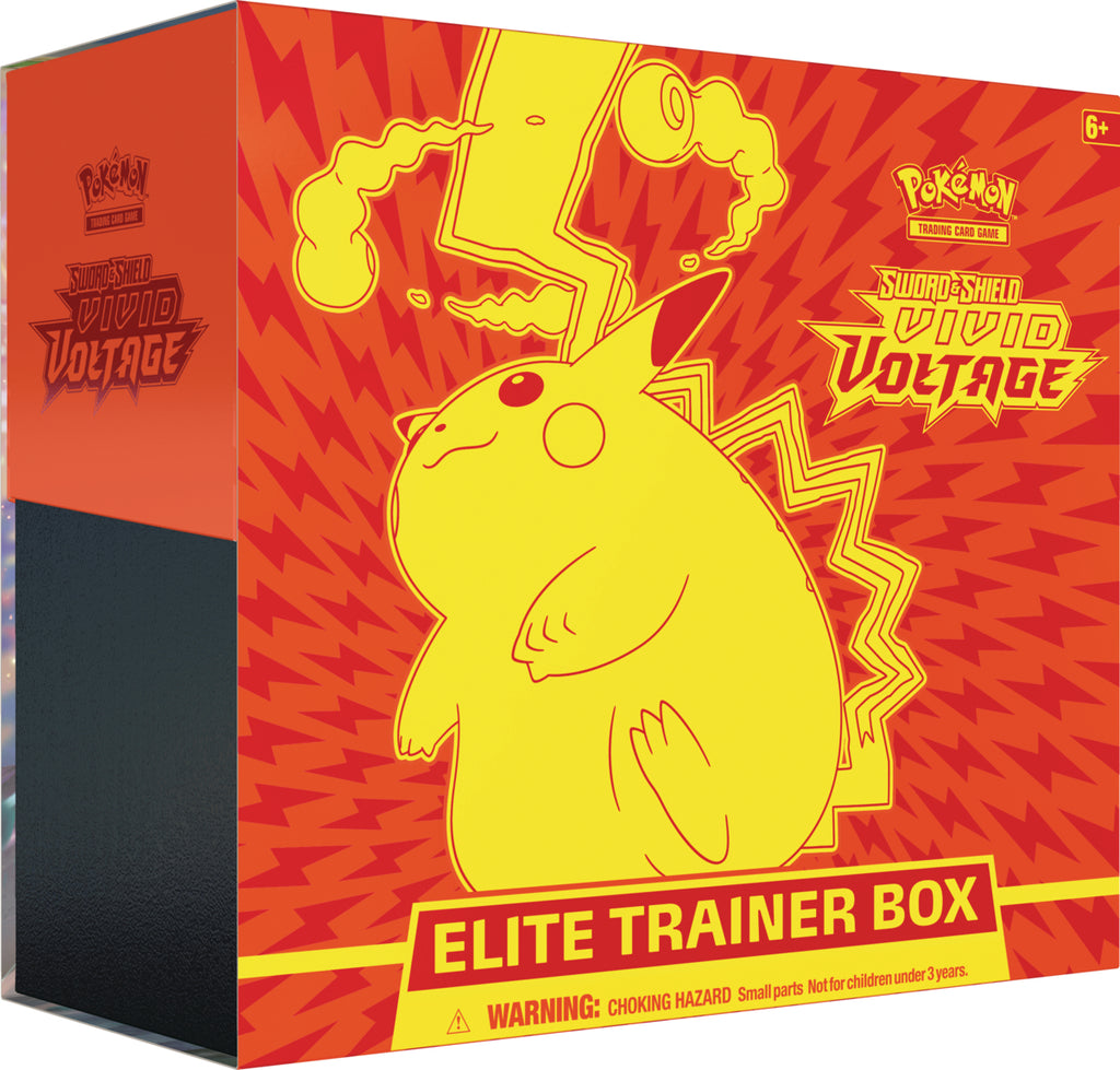 Pokemon Sword & Shield: Vivid Voltage - Elite Trainer Box.