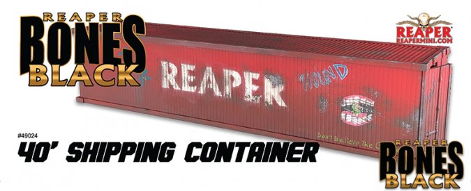 Reaper Bones 49024: 40' Container Painted Example