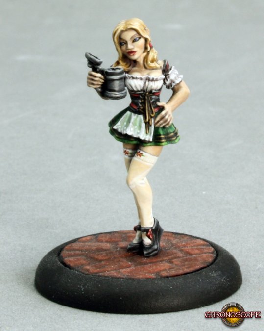 Reaper 50118: Gretchen, Oktoberfest Fraulein Chronoscope Metal Miniature Painted Example