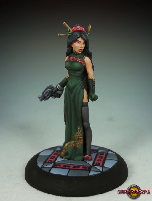 Reaper 50260: Xiufang, Femme Fatale Chronoscope Metal Miniature Painted Example