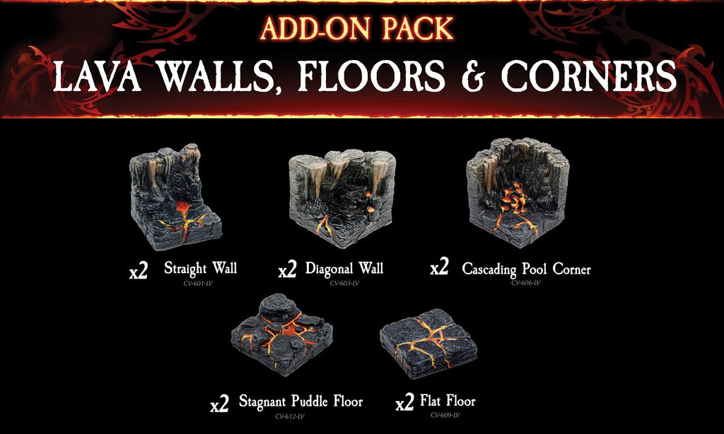 Lava, Walls, Floors & Corners
