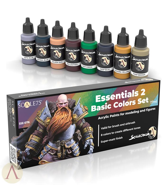 ScaleColor - Essentials 2 Basic Colors Paint Set SSE-076