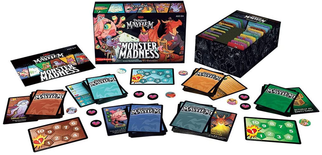 Dungeons & Dragons: Dungeon Mayhem Card Game - Monster Madness Expansion game content