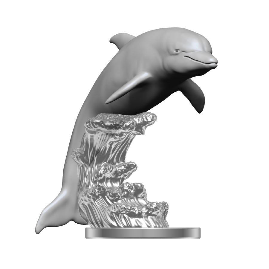 WizKids Deep Cuts Unpainted Miniatures: Dolphins Jumping