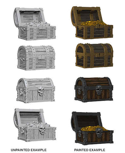 WizKids Deep Cuts Unpainted Miniatures: Chests Painted Example