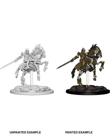 Pathfinder Battle Deep Cuts Unpainted Miniatures: Skeleton Knight on a Horse Painted Example