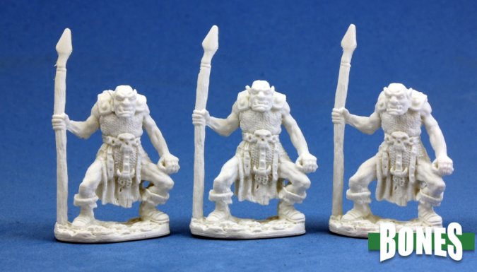 Reaper 77003: Orc Spearmen, Dark Heaven Plastic Miniature (3)