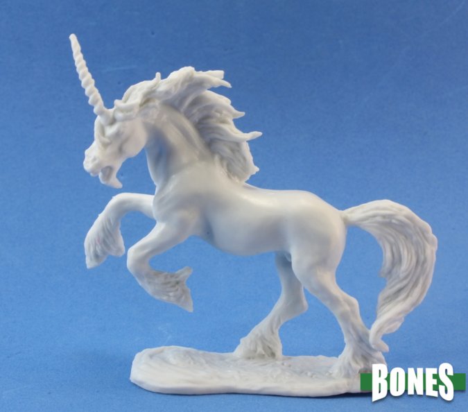 Reaper 77029: Silverhorn the Unicorn, Dark Heaven Plastic Miniature (1)