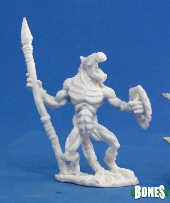 Reaper 77050: Lizardman Soldier, Dark Heaven Plastic Miniature