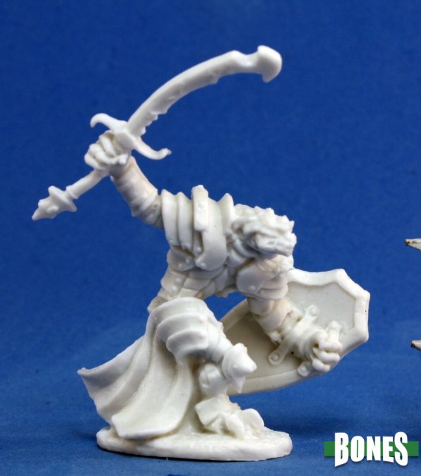 Reaper 77060: Dragonman Warrior, Dark Heaven Plastic Miniature