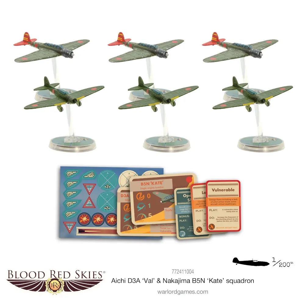 Blood Red Skies: Aichi D3A `Val` & Nakajima B5N `Kate` Squadron content