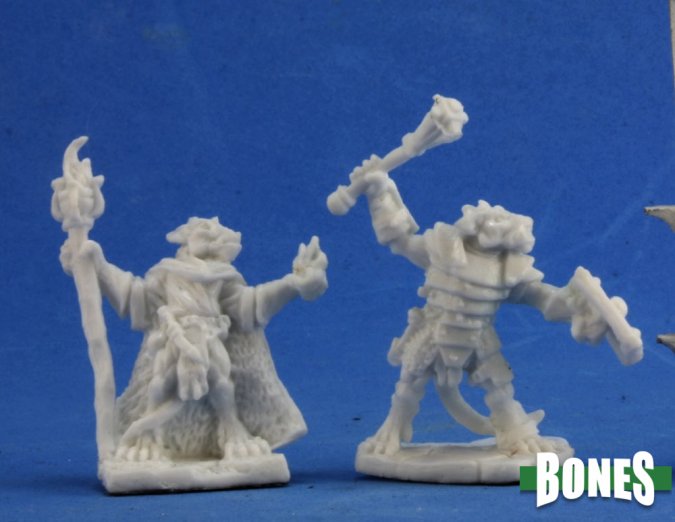 Reaper 77350: Kobold Leaders, Dark Heaven Plastic Miniatures (2)