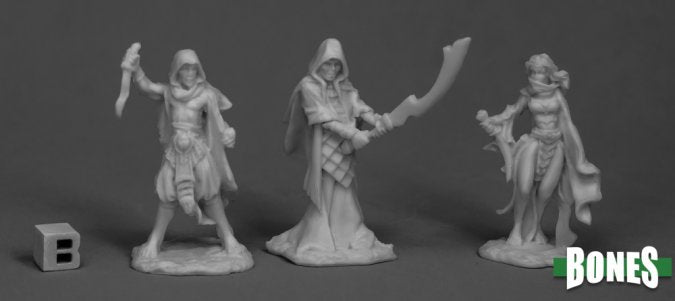 Reaper 77517: Cultists, Dark Heaven Plastic Miniatures (3)