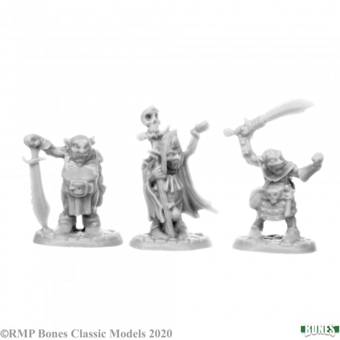 Reaper 77713: Goblin Elites, Dark Heaven Plastic Miniatures (3)