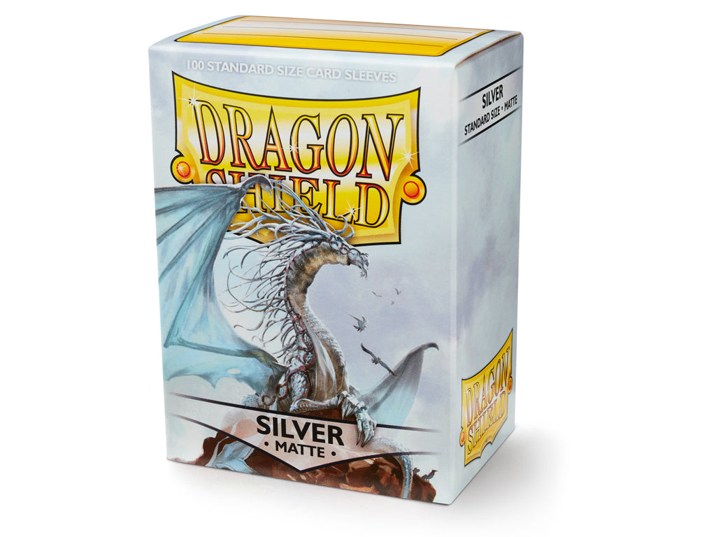 Dragon Shield: Matte Sleeves - Silver (100ct)