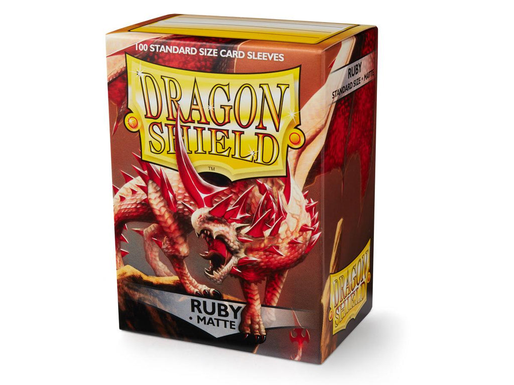 Dragon Shield: Matte Sleeves - Ruby (100ct)