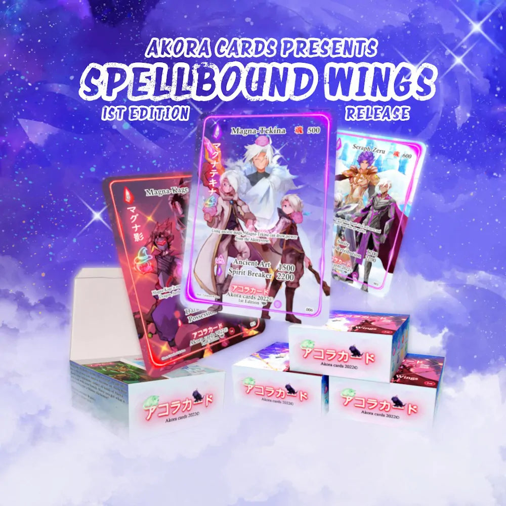 akora kickstarter booster box Akora TCG 1st Edition Spellbound Wings Booster Box