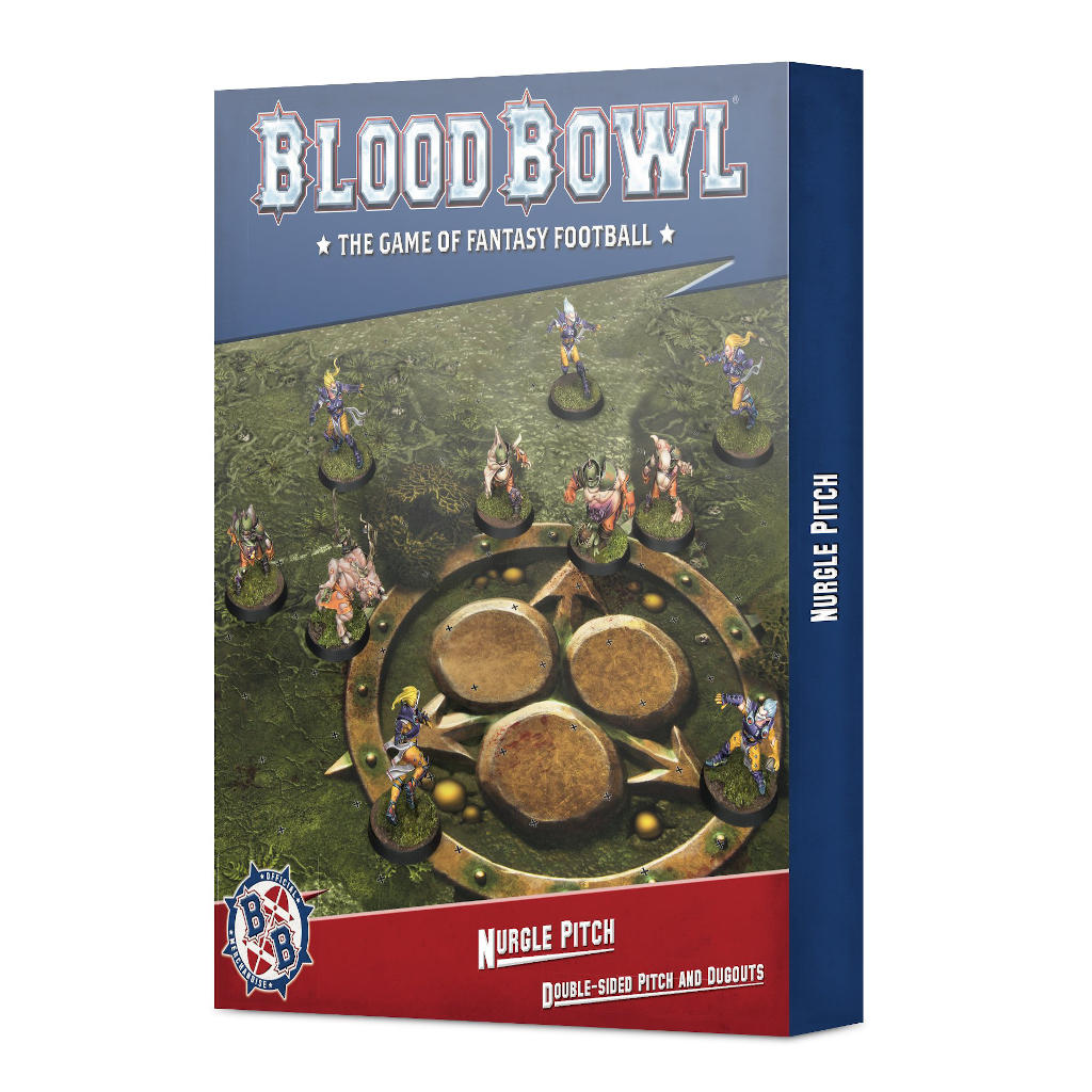 Blood Bowl - Nurgle Team Double-sided Pitch and Dugouts Set